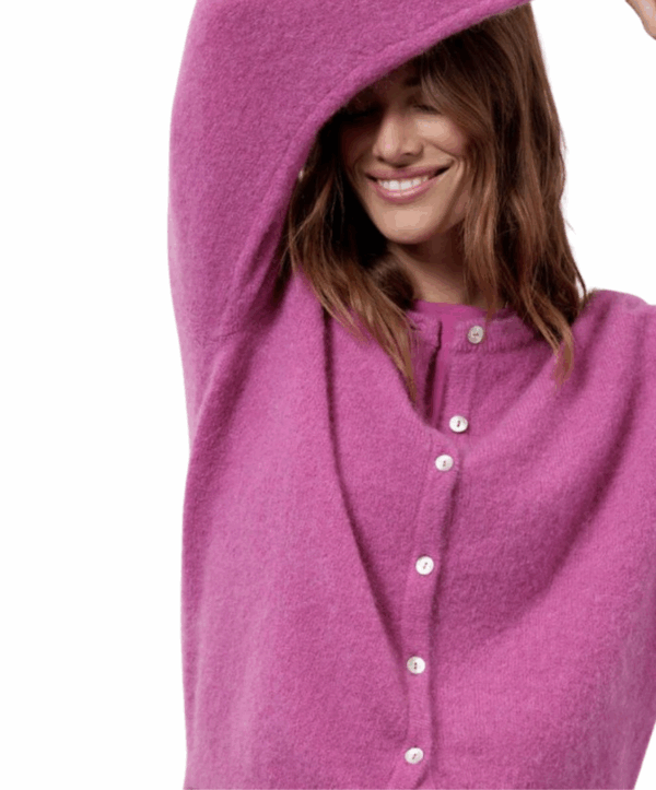 Bibi mohair cardigan - paars - Afbeelding 3
