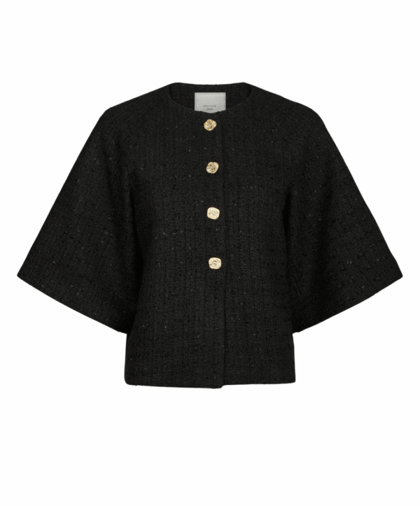 Rosella boucle jacket - zwart - Afbeelding 2