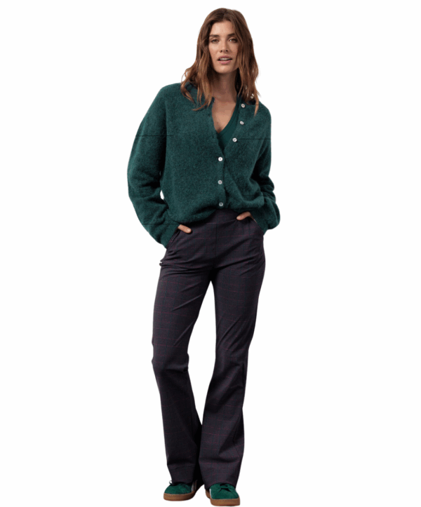 Bibi mohair cardigan - bottle green - Afbeelding 2