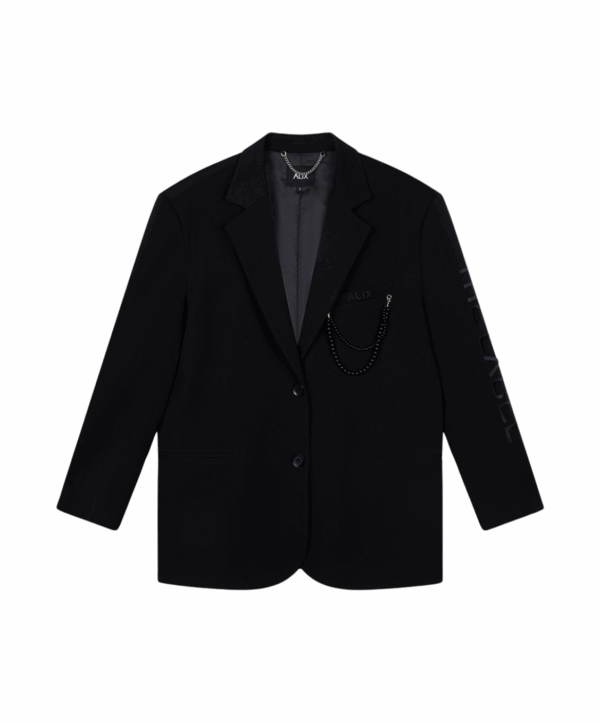 Grandad blazer - zwart - Afbeelding 2