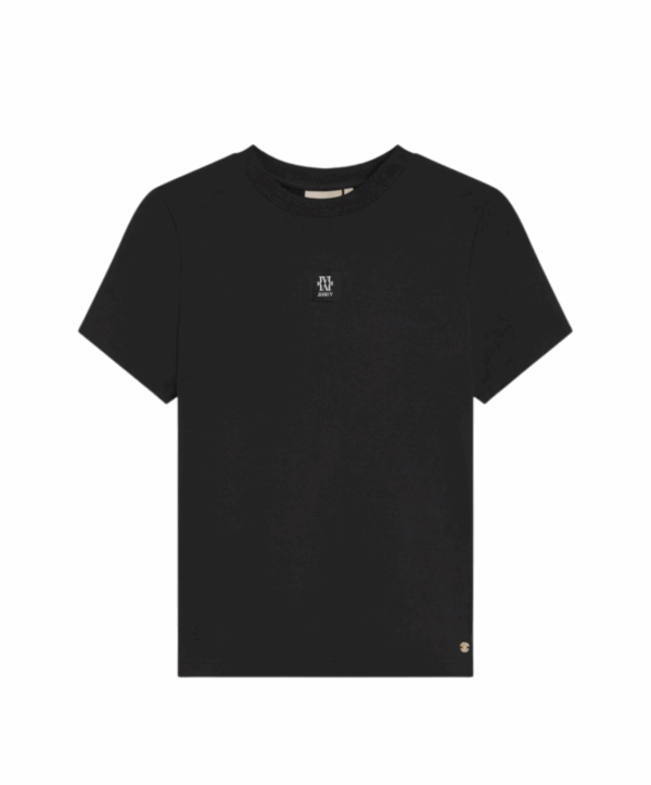 Dorie label t-shirt - zwart