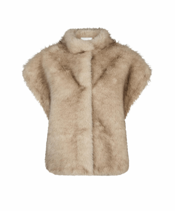 Kevini faux fur vest - beige