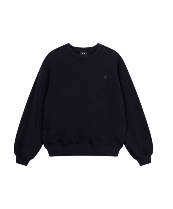 Photoprint sweater - zwart - Afbeelding 3