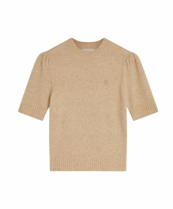 Franka fitted top - licht bruin