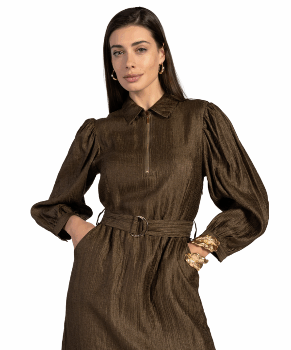 Semira jurk - brons - Afbeelding 3
