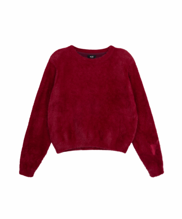Mohair pullover - rood - Afbeelding 2