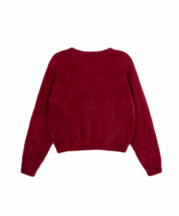 Mohair pullover - rood - Afbeelding 3
