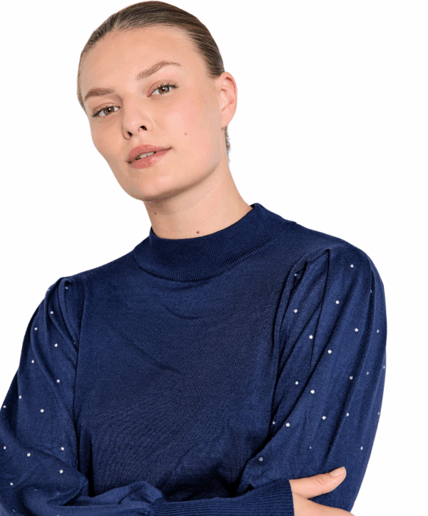 FQ dotka pullover - blauw - Afbeelding 4