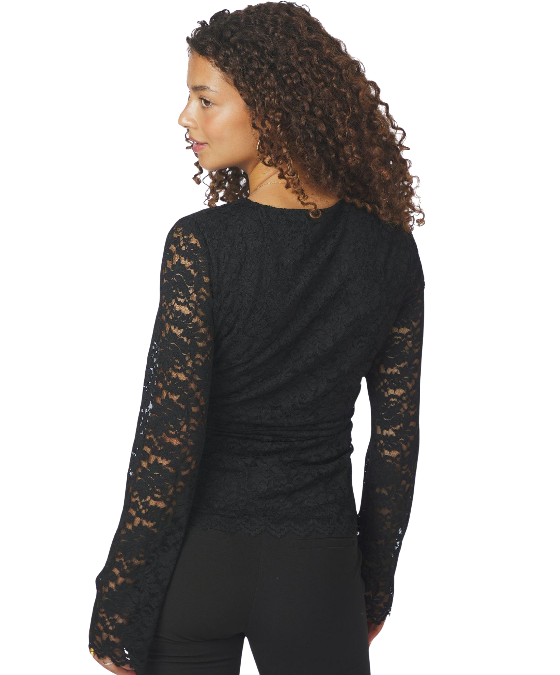 Lenida lace top - zwart - Afbeelding 4